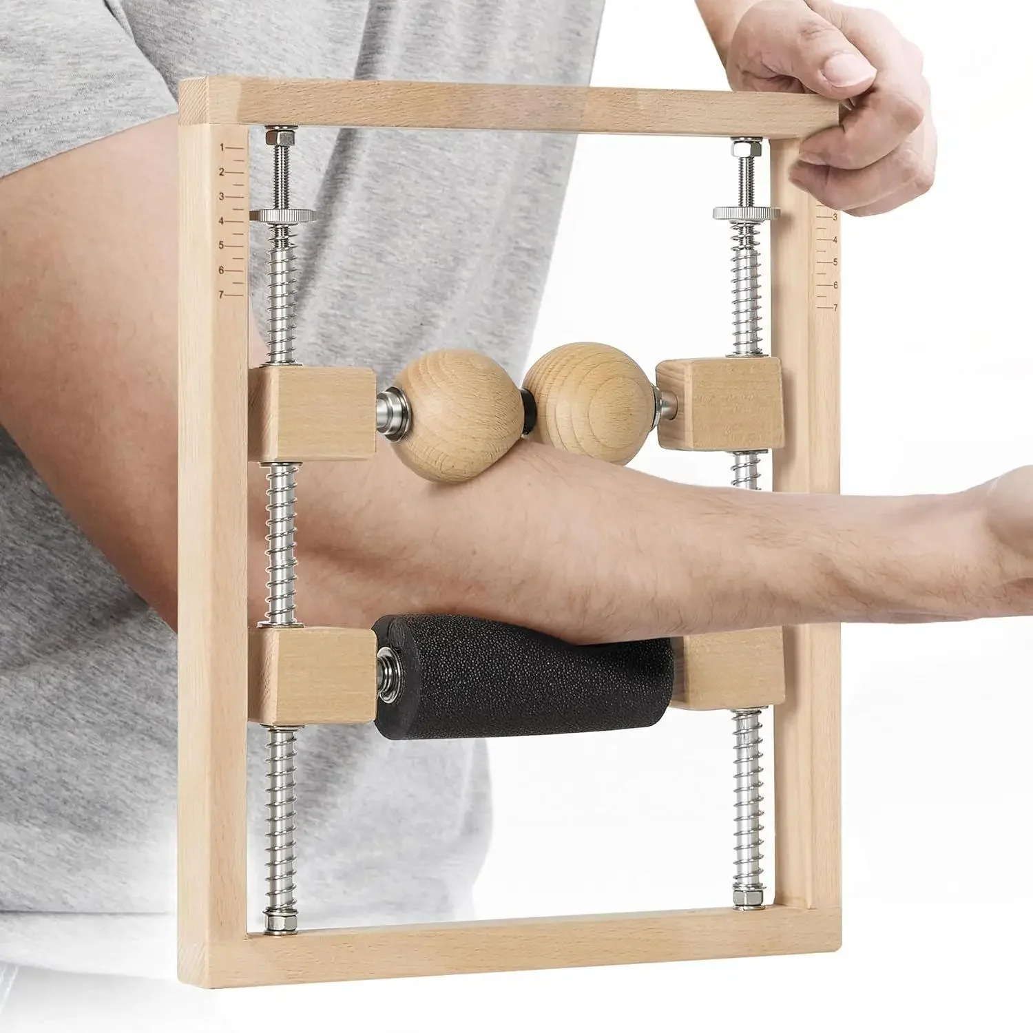 W_Professional Unterarmmassagegerät und Roller – Tennisbogen, Golferbogen, Sehnenscheidenentzündung, Karpaltunnel, Handgelenk, Hand,