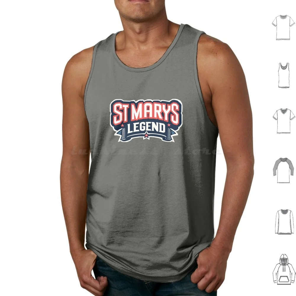 St Marys Legend Tank Tops Vest Sleeveless St Marys Legend Legacy Pride Community Spirit Legend Wear Tradition Alive