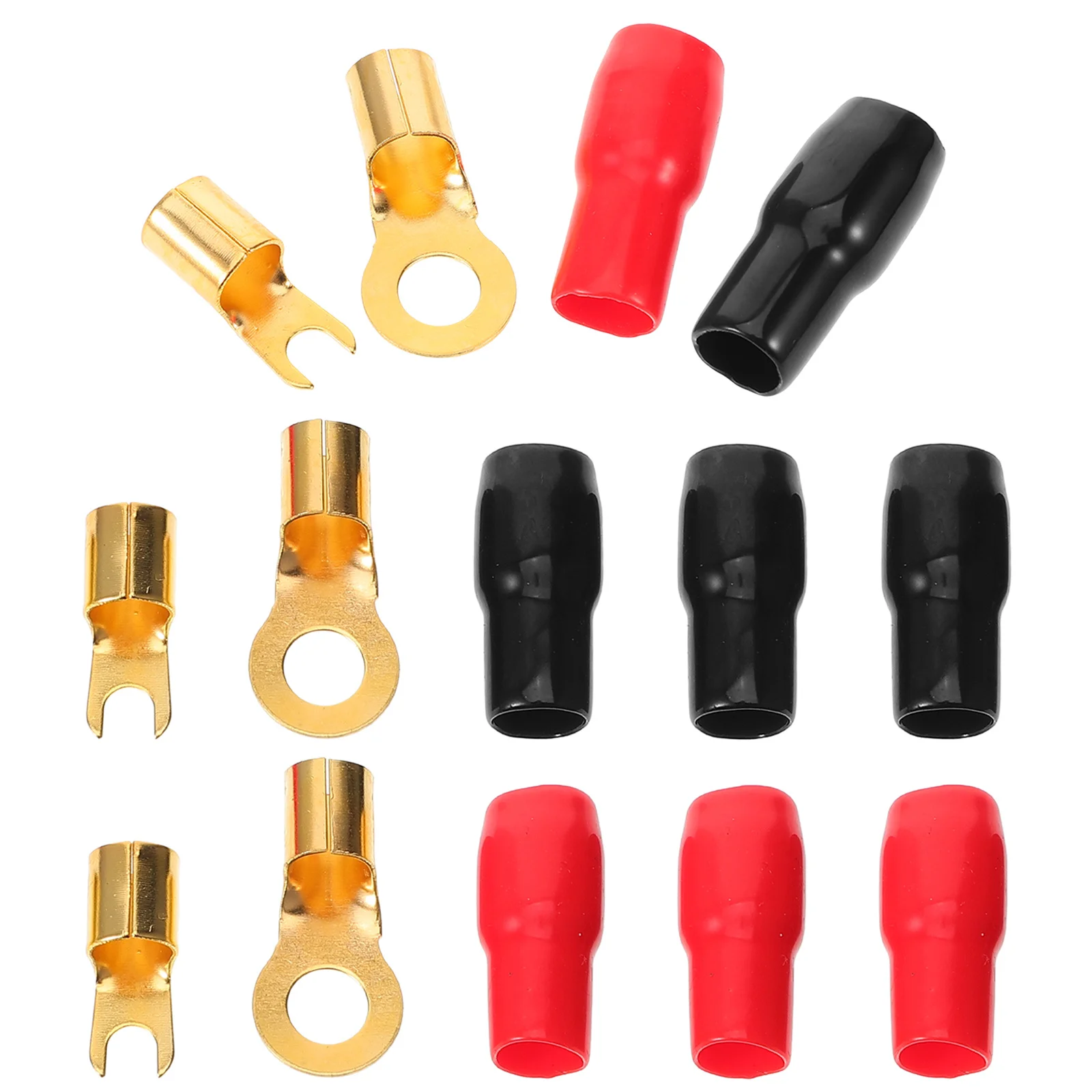 

4Pairs Speaker Wire Connectors Terminal for Car Audio Systems High Current Transmission 4Ga Easy Installation Wire Terminals