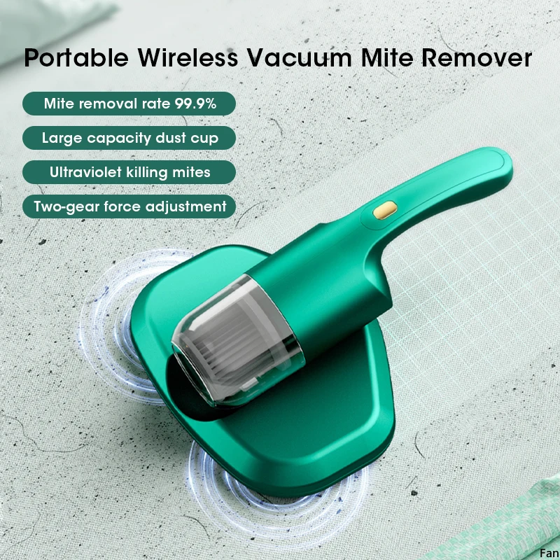 Mite Remover Handheld Suction Vacuum UV Sterilization for Mattress and Sofa Cleaning Household Rechargeable Mite Remover