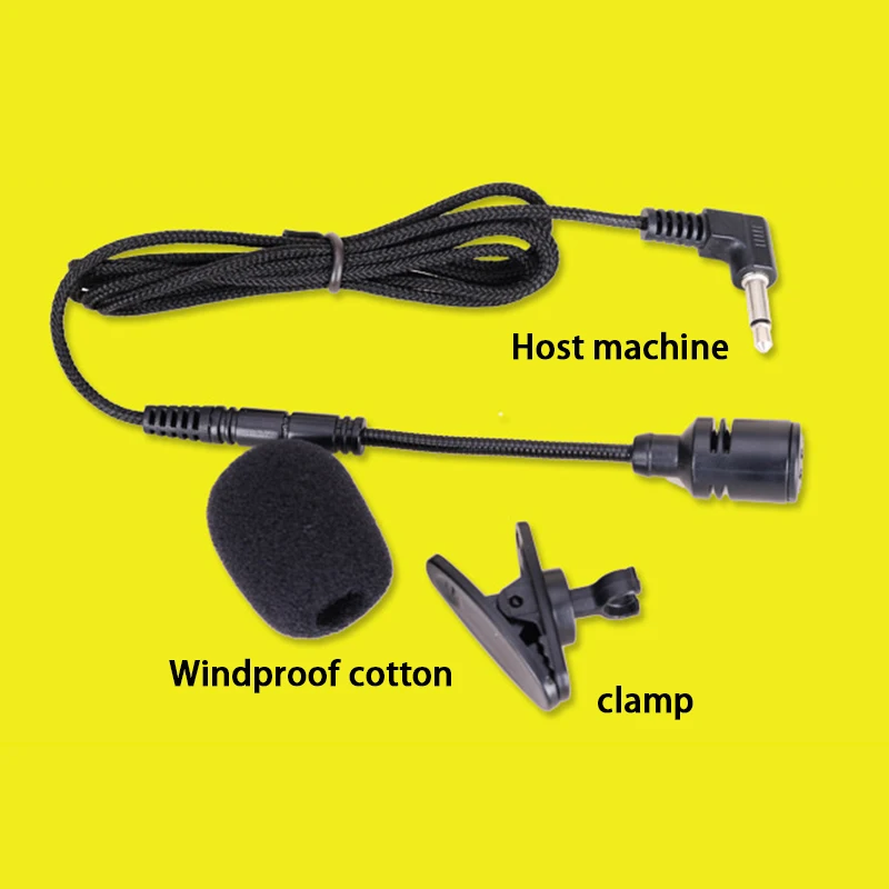 New 1PC Mini Audio Mic For Camera Computer Laptop Phone 1.15m Metal Microphone 3.5mm Jack Extended Lavalier Tie Clip Microphones