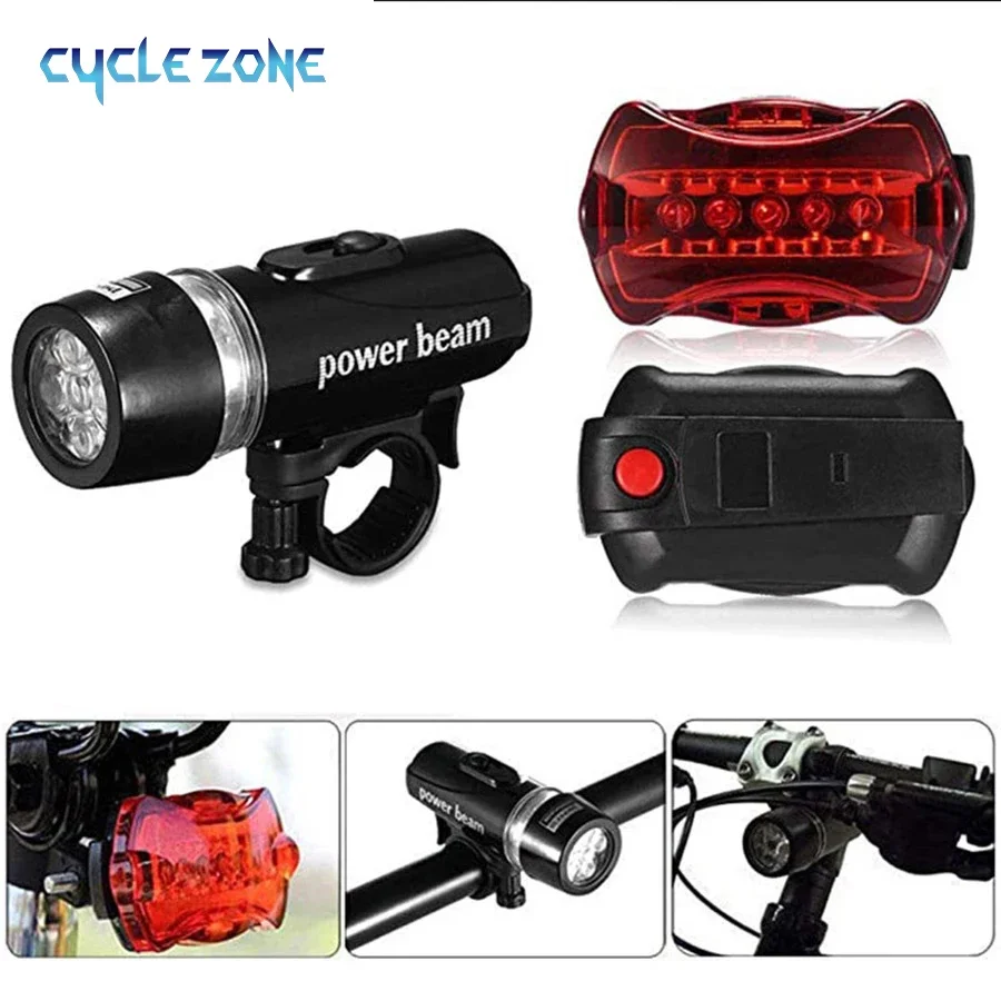 5  Bike Light Bicycle Front Back Light Set MTB Bicycle Headlight  Taillight Cycling Safety Warning Light Bike Lamp V bike light