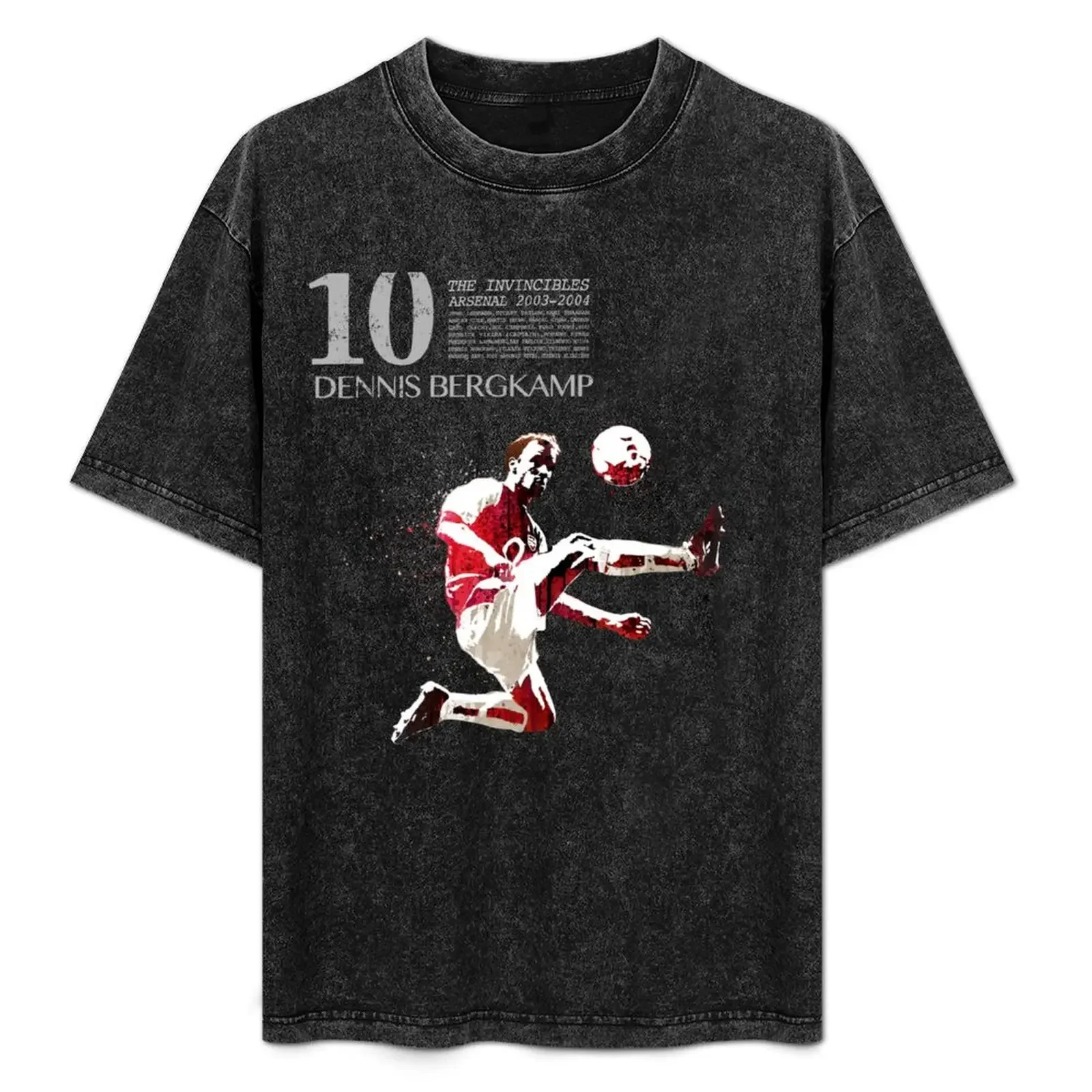 

Bergkamp the invincibles on red T-Shirt tops graphic tee shirt man t shirt Men's t-shirt
