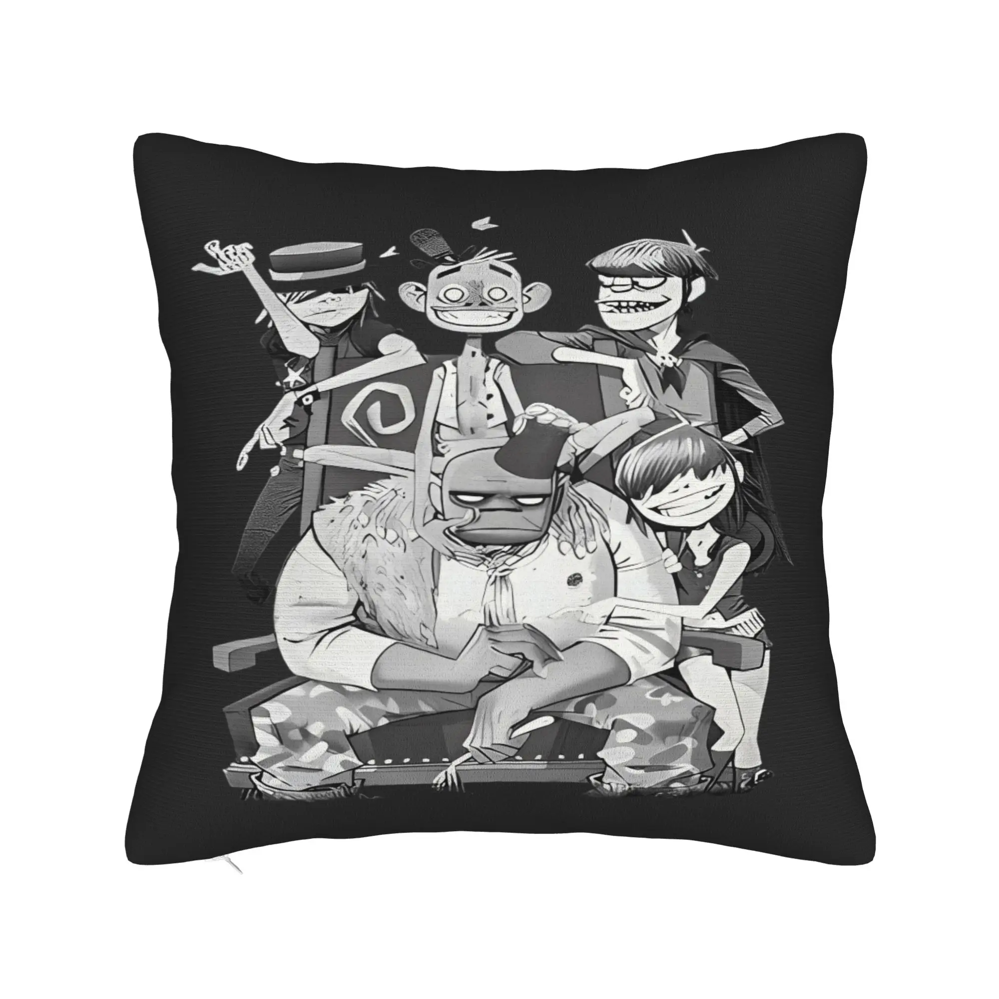 Pillow Case Music Bnad G-Gorillazs Comfy  Pillow Cover For Sofa Couch Bed Living Room Novelty Pillowcases