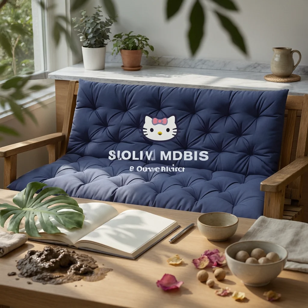 Swing Cushion Thick Padded Bench Seat Pad Piped Edges High Resilience Filling for Garden Outdoor Seating