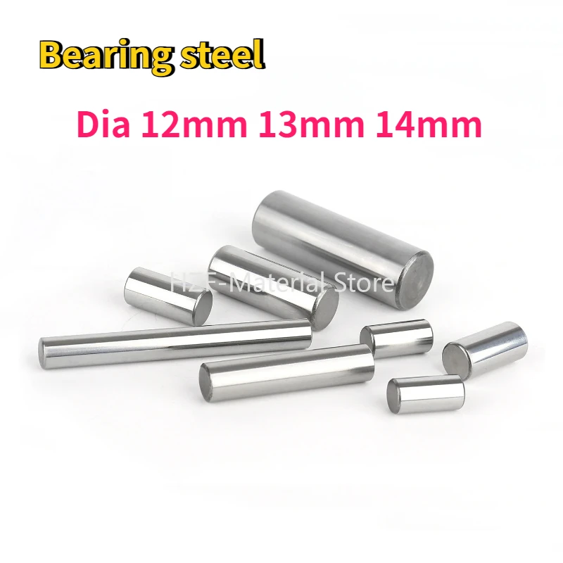 2-10pcs Bearing Steel Hard Shaft Needle Roller Dia 12mm13mm 14mm Bearing Steel Cylindrical Pin Round Straight Pin Locating Dowel