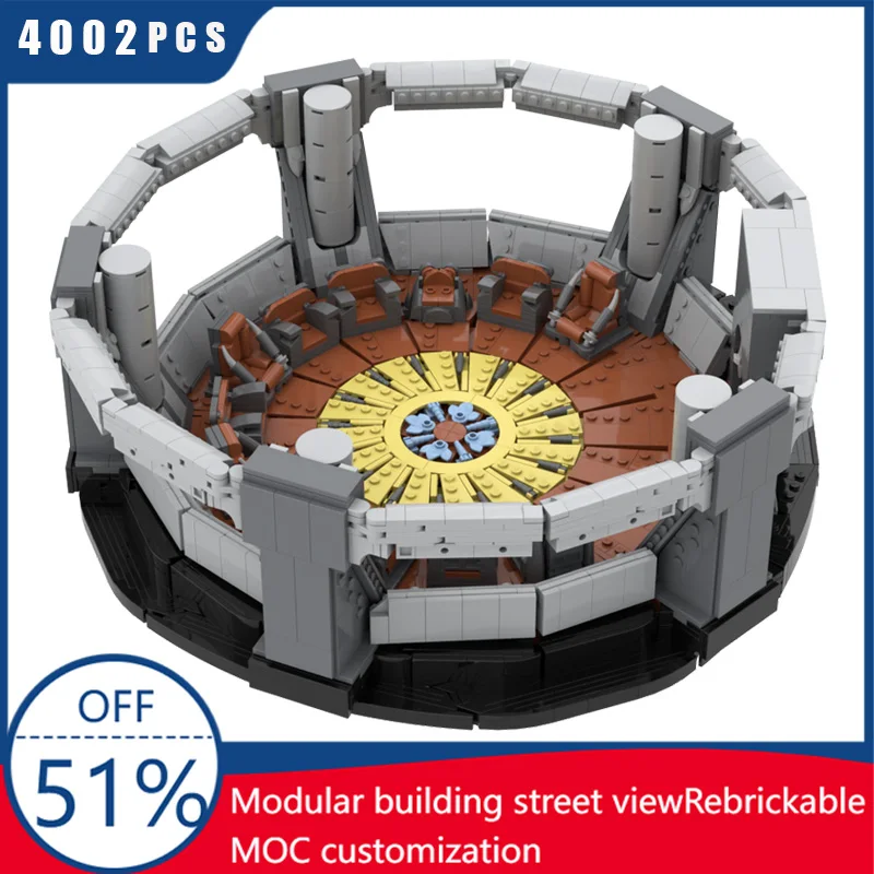 

4002PCS MOC Star Battle Luxury High Council Chamber Model Building Blocks Bricks Diy Creative Assembly Educational Toys Kid Gift