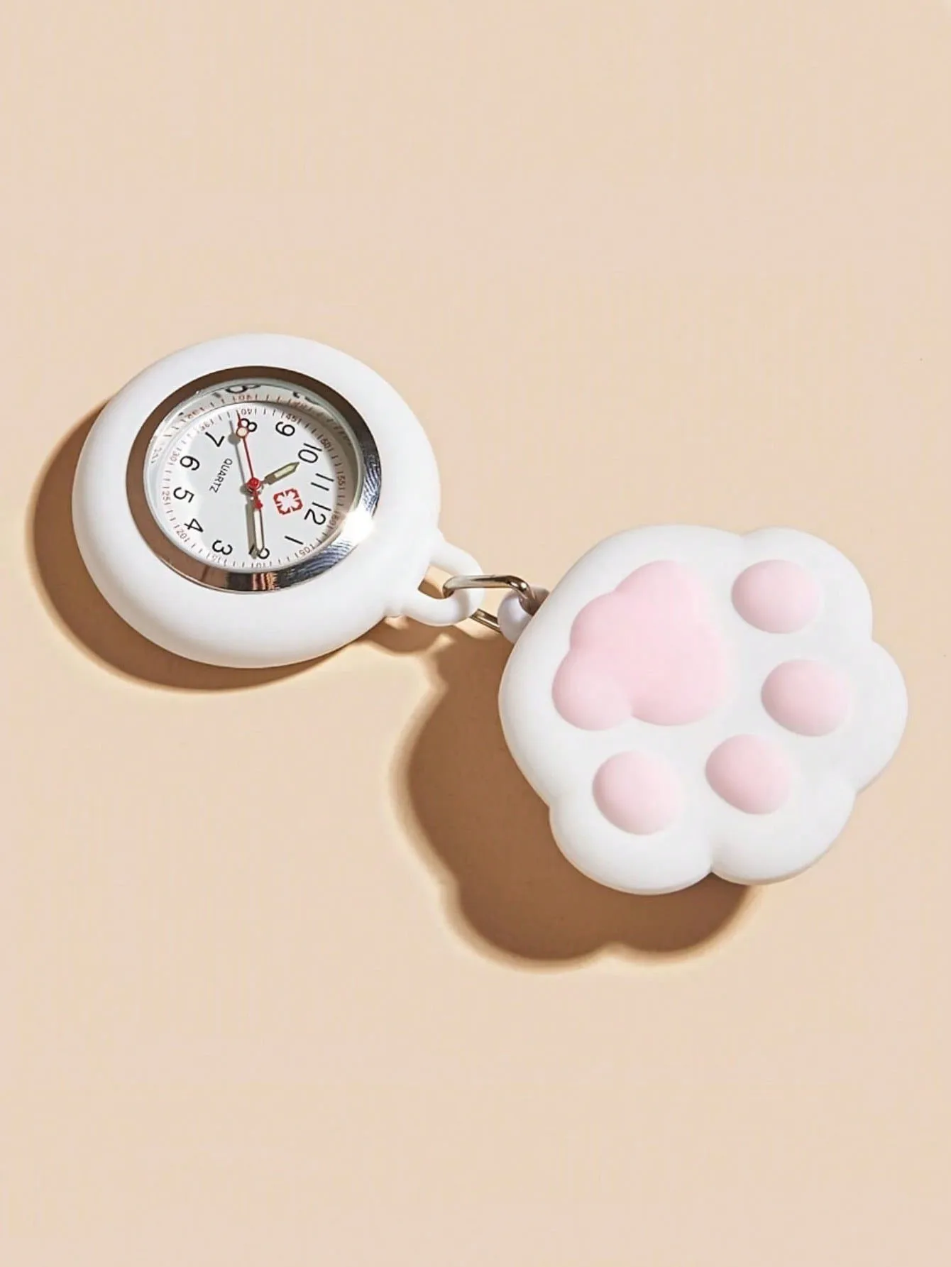 1pcs Soft rubber stretchable nurse watch cartoon character animal doctor nurse chest watch hanging watch