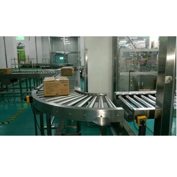 Power roller conveyor for carton/corrugated box production line
