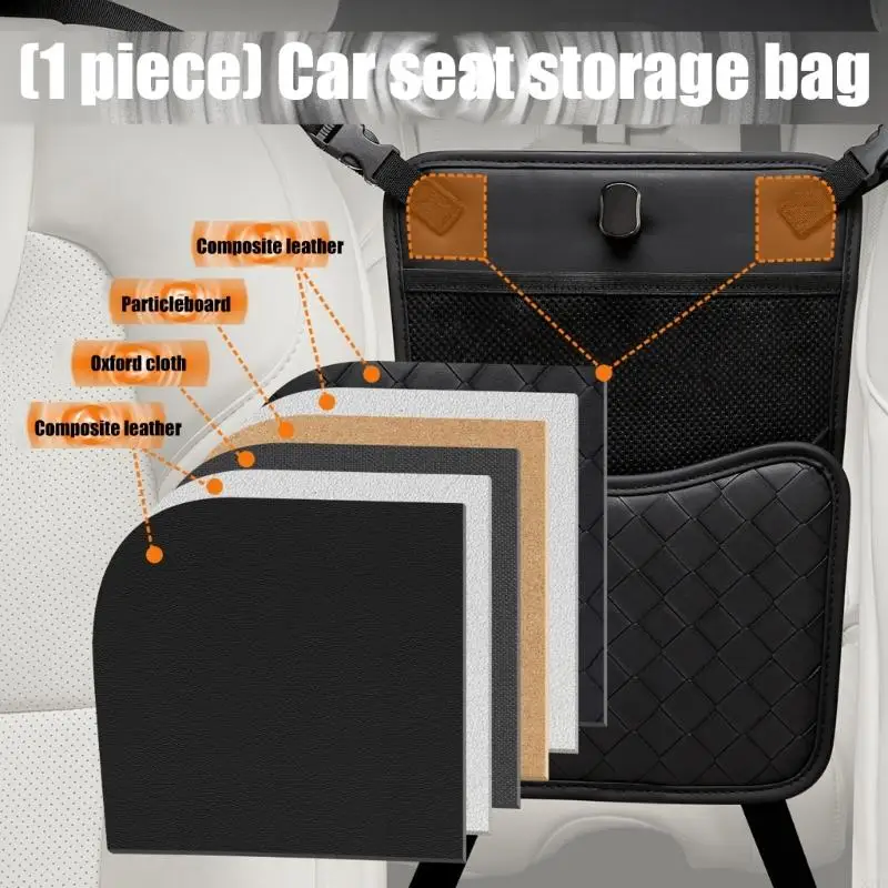 

Quick Install Car Gaps Storage Crafted from Premium Leather Suitable For Phone And Trinkets Quick Install X37F