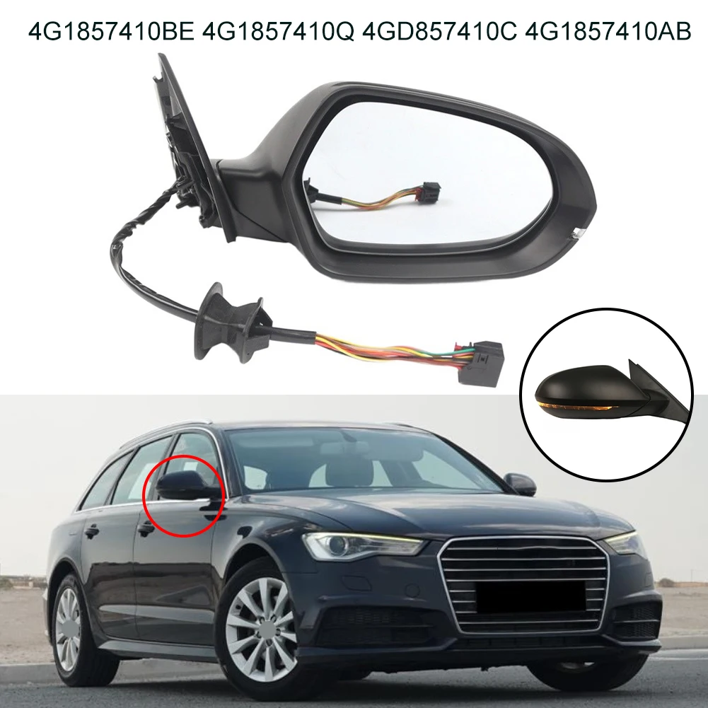 12Wire Fit For A6 11-18 Memory Signal Power Folding Passenger Side Mirror (-LHD) Car Electronics Accessories