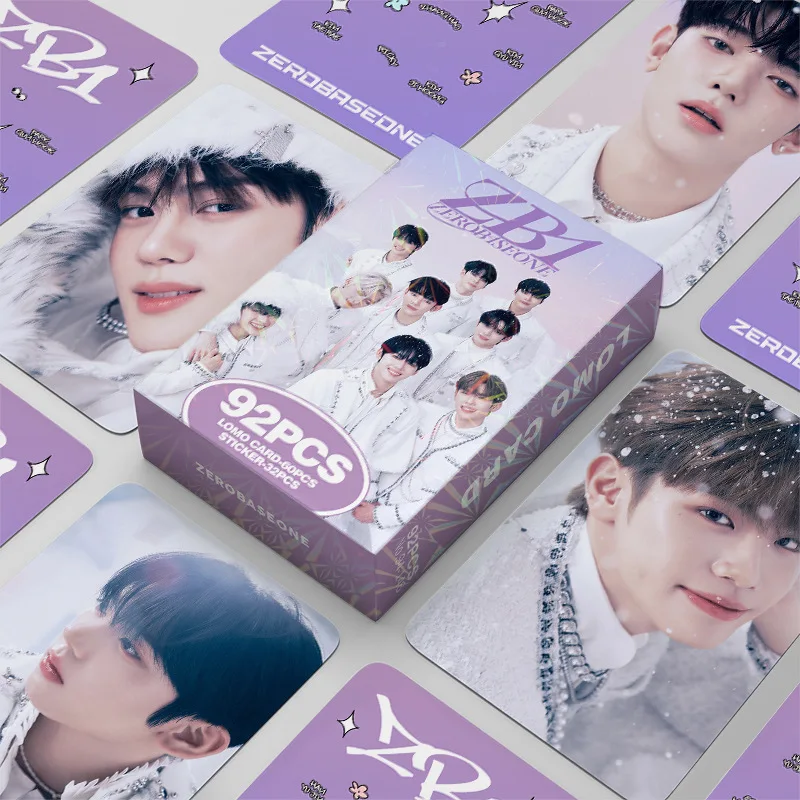 92Pcs/Set ZB1 Idol Boy Group New Album MELTING POINT Lomo Cards HD Printd Photocards Stickers Ricky ZHANGHAO KIMTAERAE Fans Gift