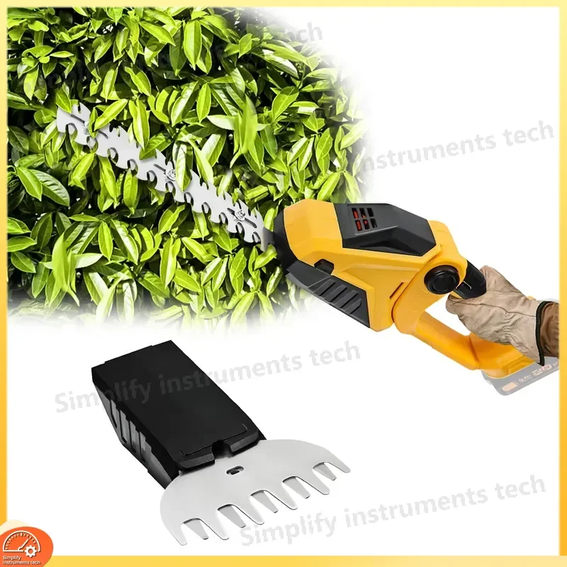 Cordless Hedge Trimmer 20V Compatible with DeWalt Battery Shrub Trimmer Grass Shears Handheld Hedge Cutter for