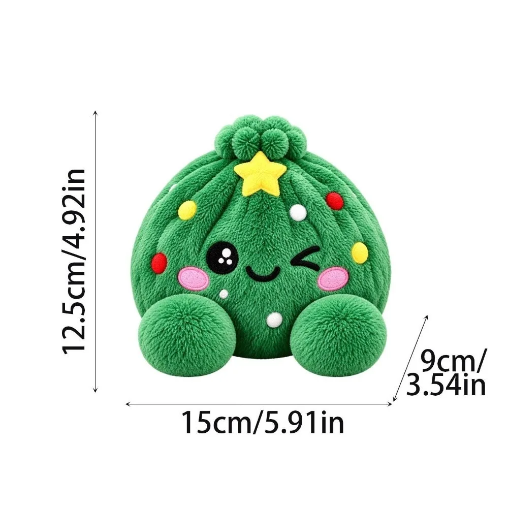 Gifts Soft Christmas Dumpling Squishy Snowflake Pattern Squeezy Stress Relief Fidget Toy Bowknot Decor