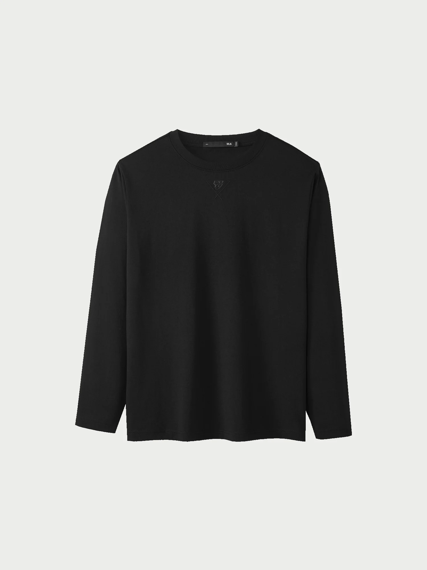 Power Young Long Sleeve T-Shirt Casual round Neck Overhead Men's Top HLA HaiLanJia Knitted Cotton Polyester Blend Autumn New