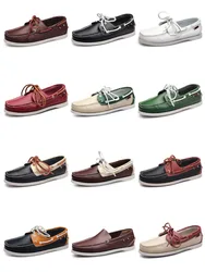 2022 nuovi uomini mocassini moda vera pelle casual piatto slip-on calzature da guida scarpe da barca comode scarpe maschili pigre