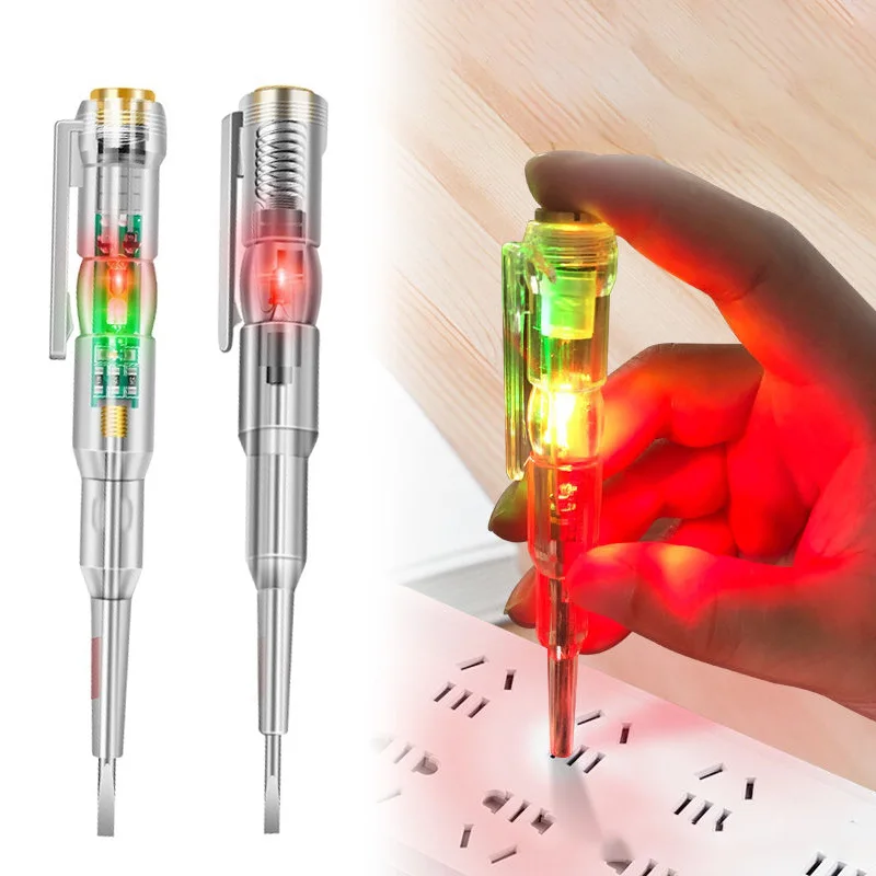 1/2/3pcs Intelligent Voltage Tester Pen 24/70-250V Induction Power Detector Pen Electrical Screwdriver Indicator Circuit Tester