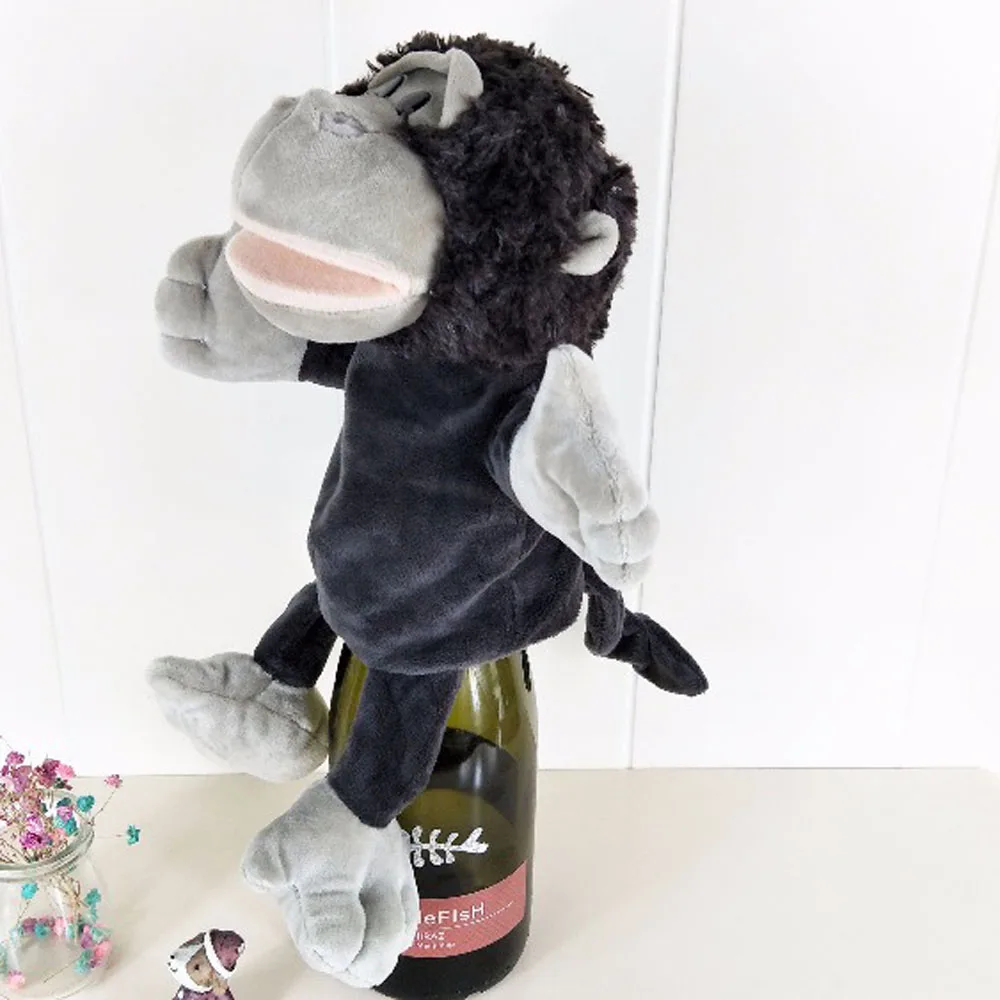Presente de pelúcia macio animal orangotango macaco brinquedo de pelúcia fantoche de mão