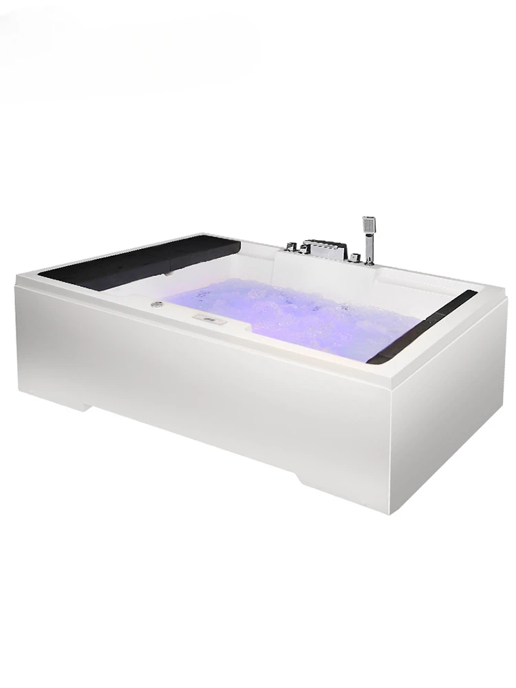 Twin bathtub massage with constant temperature heating embedded couple intelligent surfing Japanese style bathtub