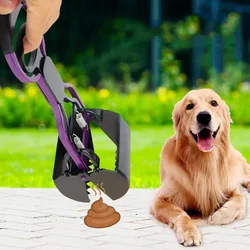 Pet Pooper Scooper Dogs Shit Clip Long Handle Jaw Poop Scoop Outdoor Animal Feces Cleaner Picker Excrement Collector Clean Tools