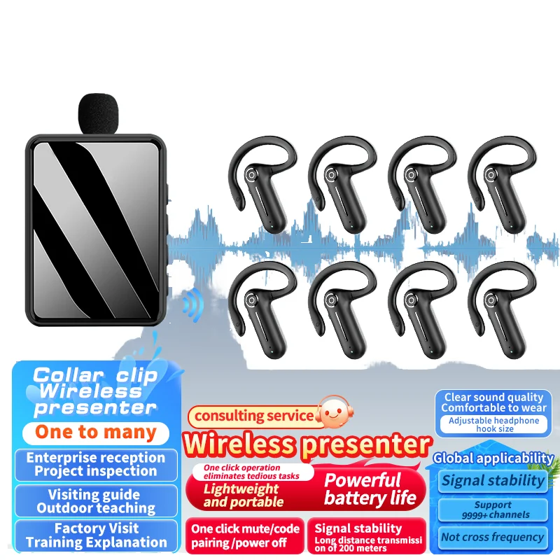 Professional Portable HiFi Earphones & Headphones Smart Audio with Multilingual Automatic Real-Time Translator for 47 Languages