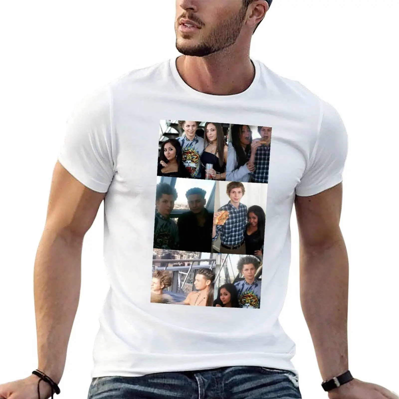 

Jersey shore x Micheal cera T-Shirt t shirt man designer cotton t shirts man 100% T-Shirt