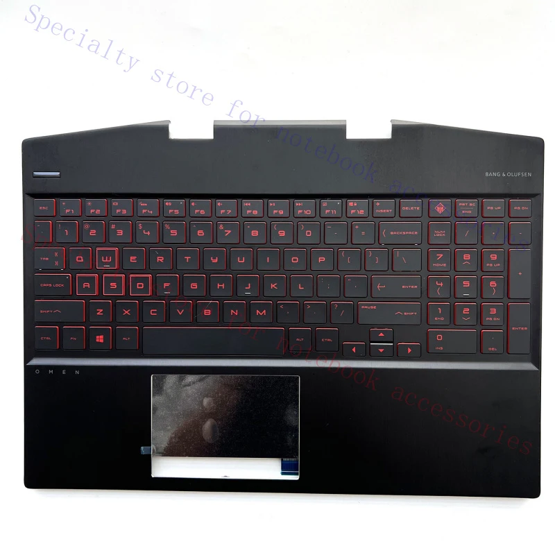 

A+ New Palmrest w/ Backlit Keyboard Touchpad For HP Omen 15-DH 15.6 Red Keys