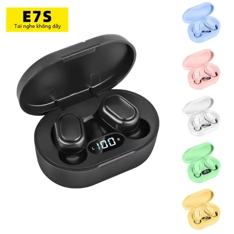 Original E7S Wireless Bluetooth Headset with Mic LED Display Earbuds for iPhone Xiaomi TWS Earphone Bluetooth Headphones earbuds