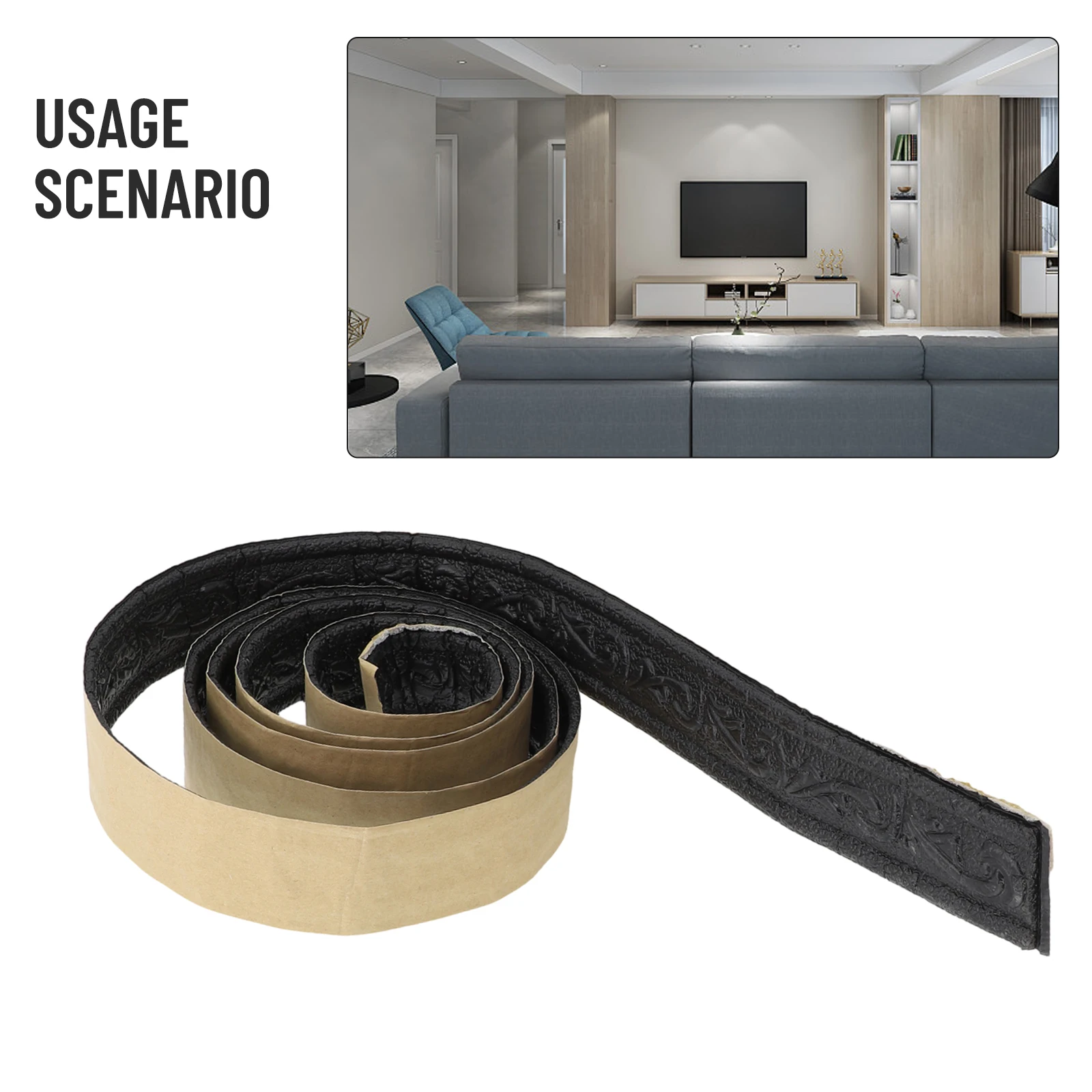 High Quality Wall Trim Line Skirting Border Multi-purpose PVC Protection Decorative Edging Environmental Strip