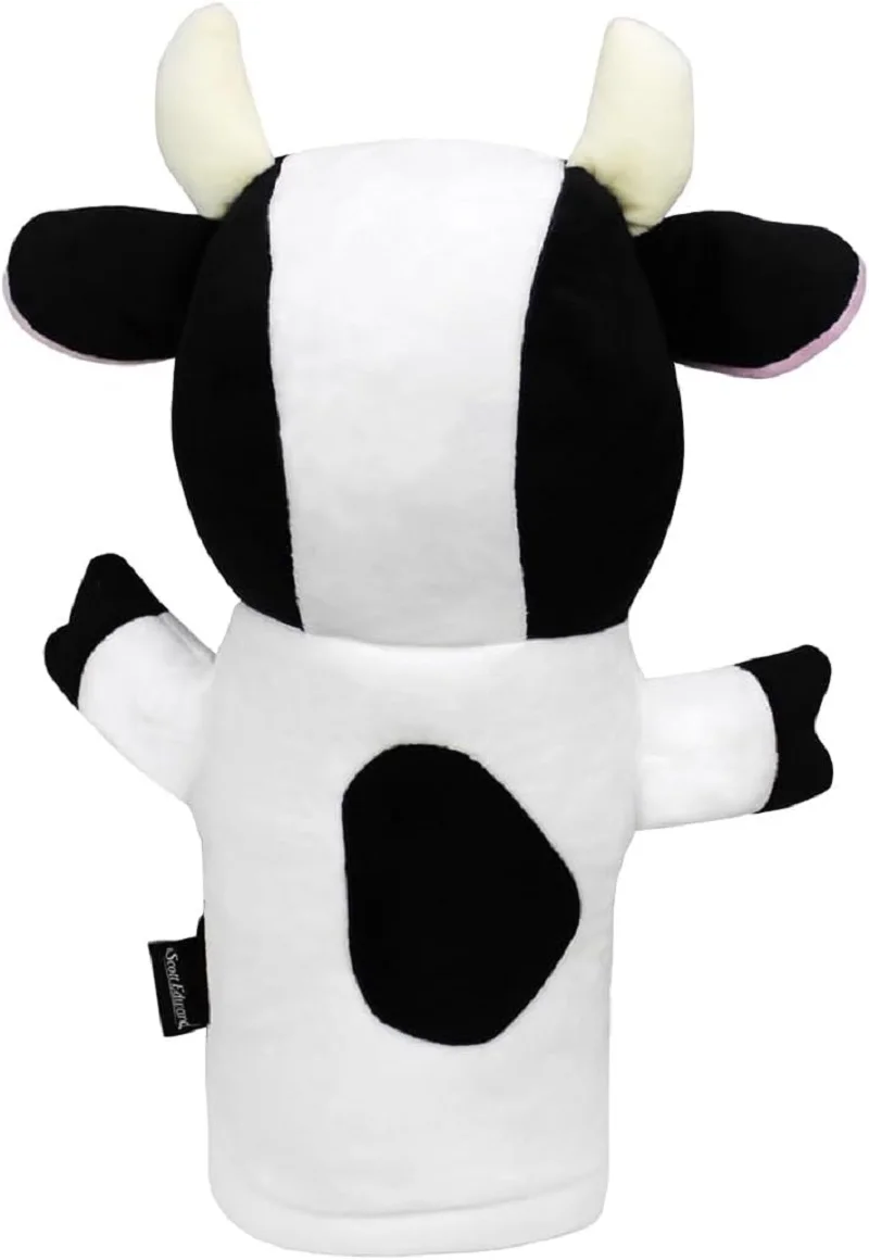 Scott Edward Animal Zoo Golf Driver Wood Covers, Fit Drivers and Fairway, Lovely Cow, Funny and Functional