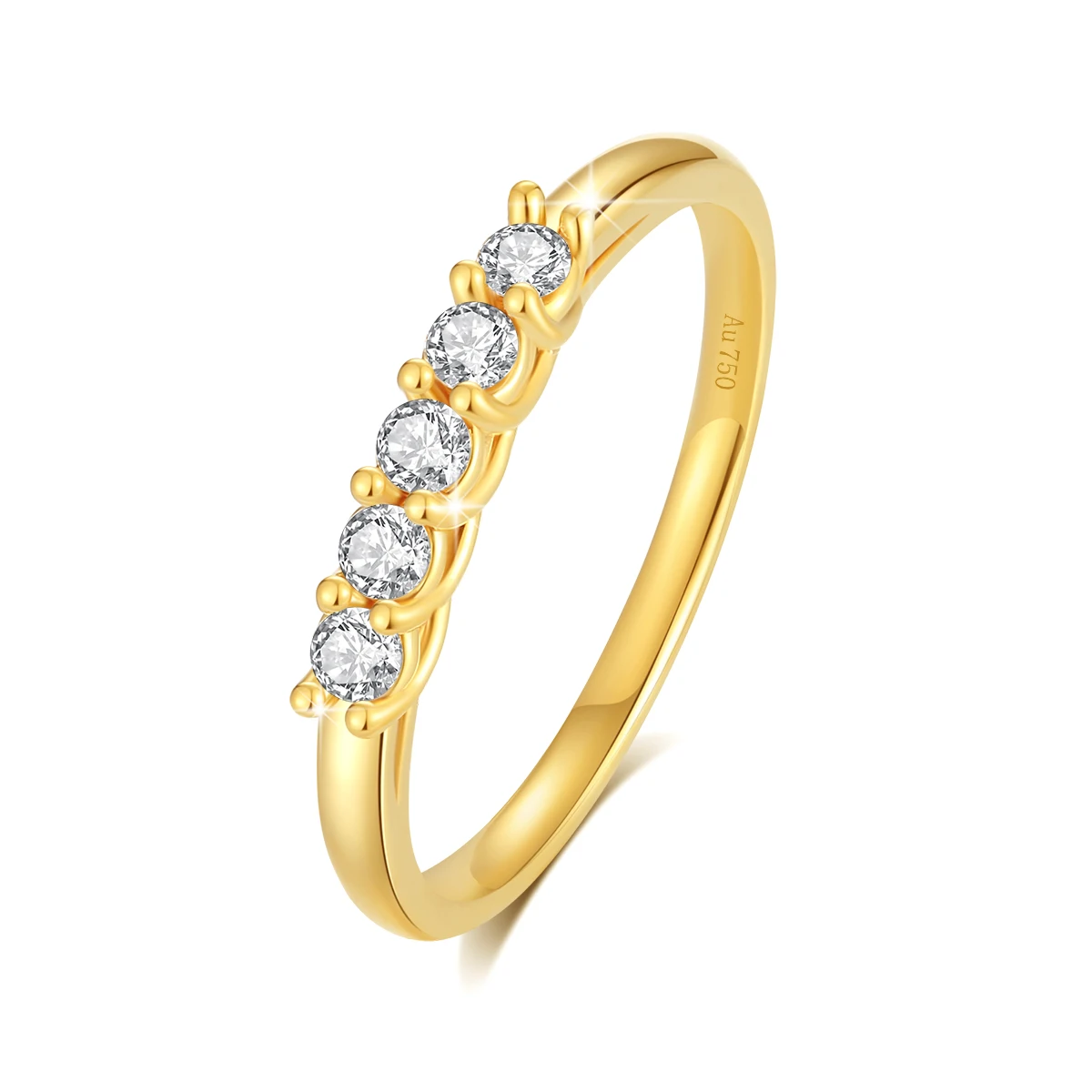 original certifid 18k anel de ouro para as mulheres real moissanite pedra joias de luxo elegante presente de casamento atacado au750 01