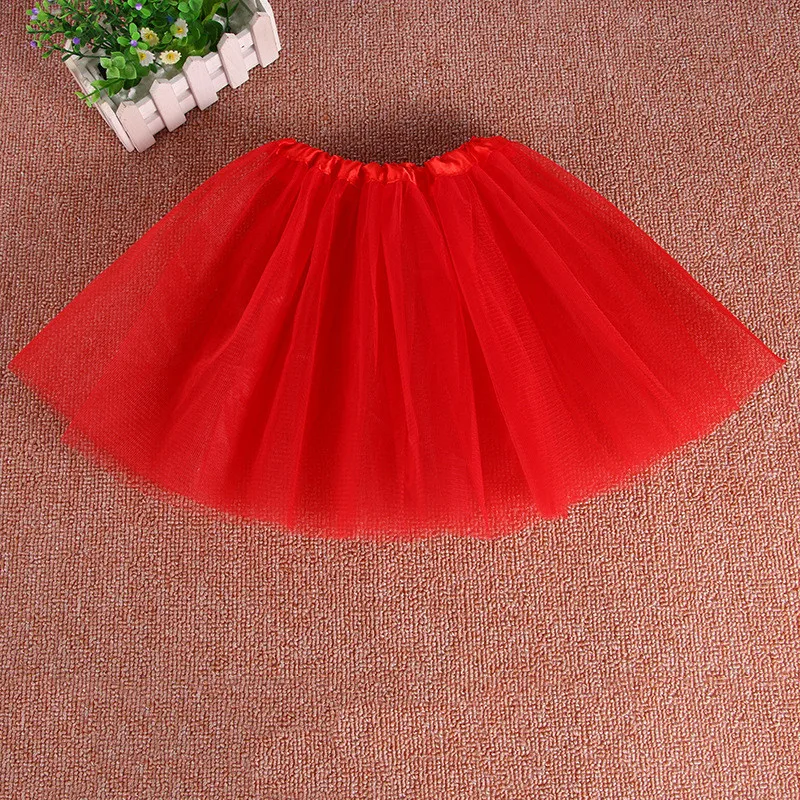 Kids Girls Tulle Tutu Skirt for 2-8Y Children Stage Ballet Dance Clothes Party Clothing Accessories Bubble Fluffy Skirt