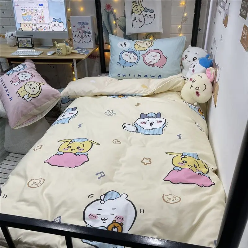Chiikawa Duvet Cover & Pillowcase Set Bedding Quilt Case Single Double King Super King,bedding Sets Home Bedroom Decor Pillowcas