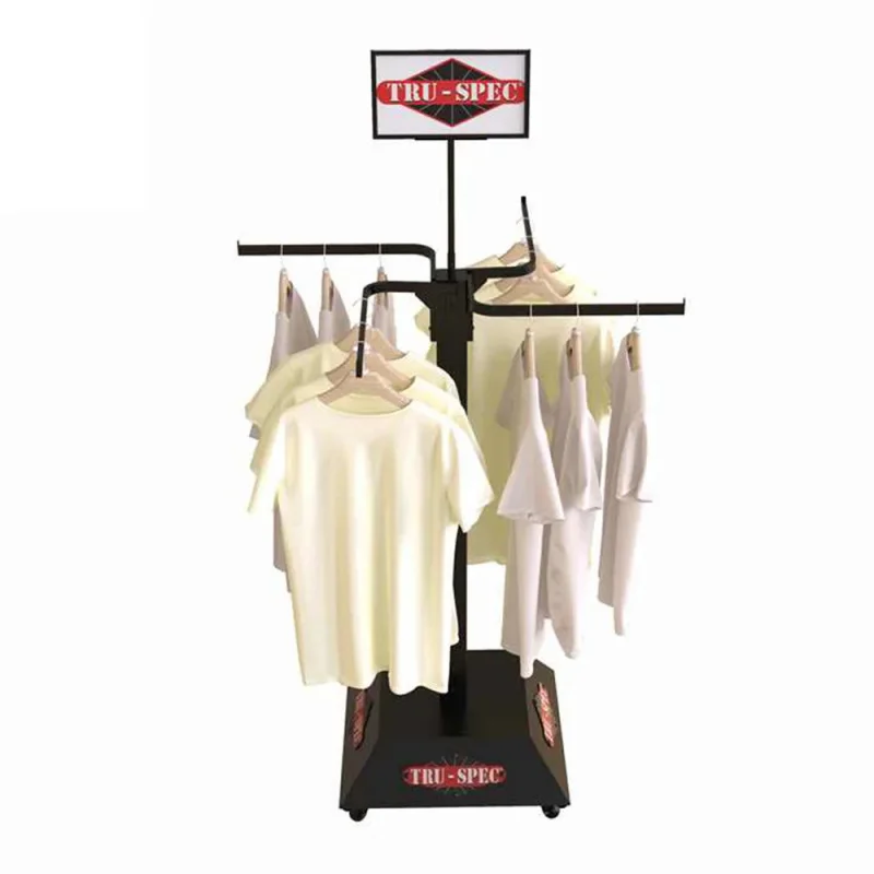 

custom.Garment Display Rack Metal Clothes Stand Floor Standing Movable Clothing Rack Adjustable Clothing Rack Boutique Store