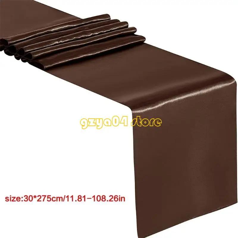 K3KD Solid Color Event Table Runners Satins Finish, 12x108inch voor bruiloften en formele bijeenkomsten
