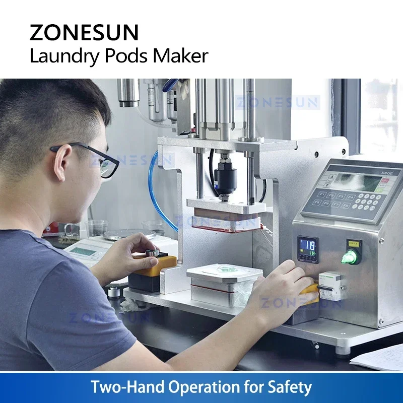 ZONESUN Laundry Pods Sample Maker Sealing Machine Washing Pods Detergent Pods Packaging Equipment ZS-LP1