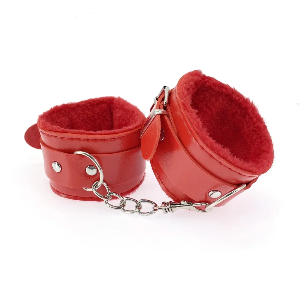 أصفاد SM القطيفة يمزح المجمعة ألعاب الجنس الكبار الزوج والزوجة ضبط عبودية مجموعة بديلة لعب 18 +