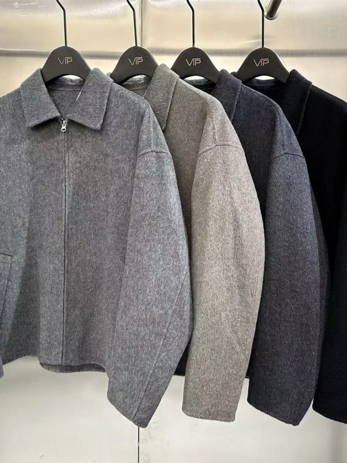 

Мужское шерстяное пальто Thiened Warmth, однотонное, верхняя одежда, модный корейский бренд, приталенный крой, двубортное, на пуговицах