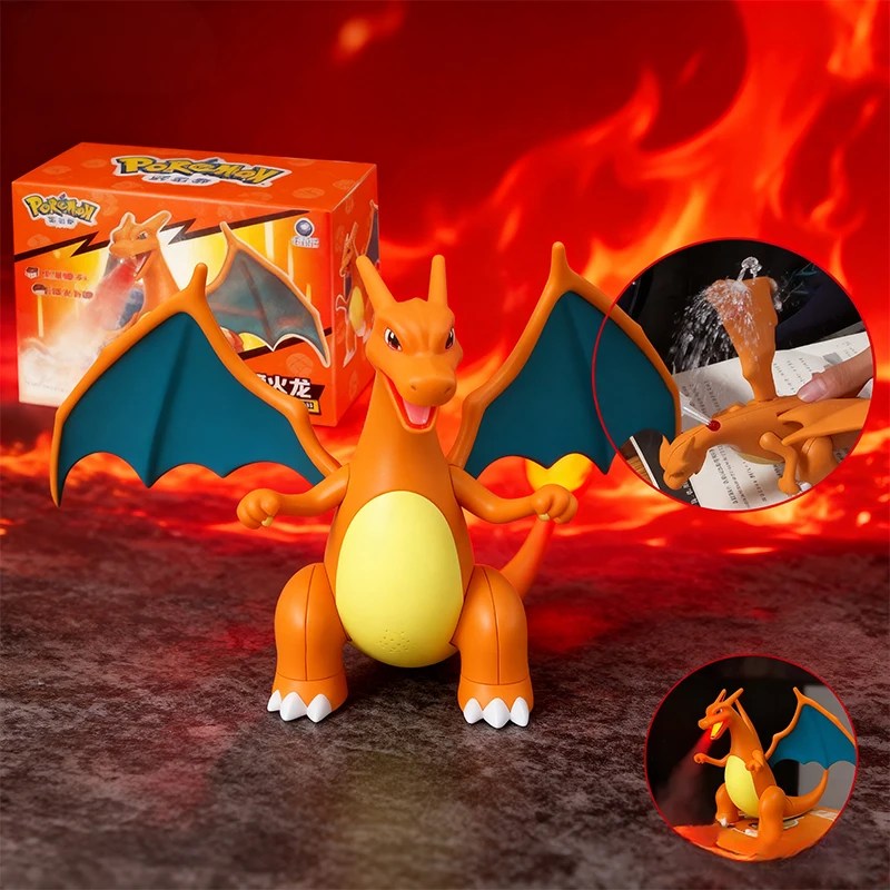 

Charizard Boys Girls Desktop Spray Toy Decorations Cartoon Characters Children Plastic Bedroom Decoration Toys Birthday Gift