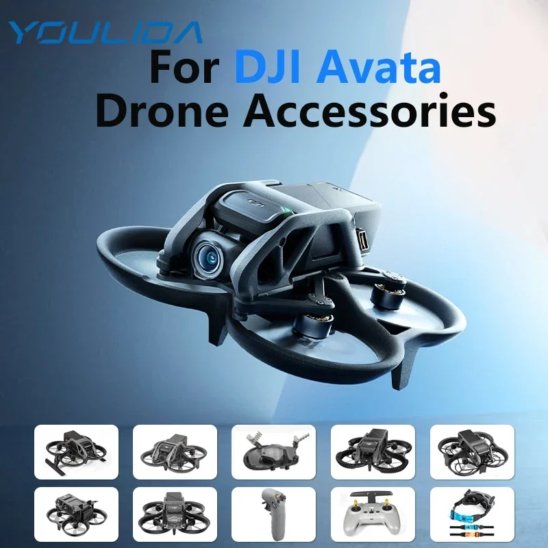 STARTRC For DJI Avata Accessories Landing Gear Propeller Guard Gimbal Bumper Lens Protective Cover T​ail Wing Buckle Joystick