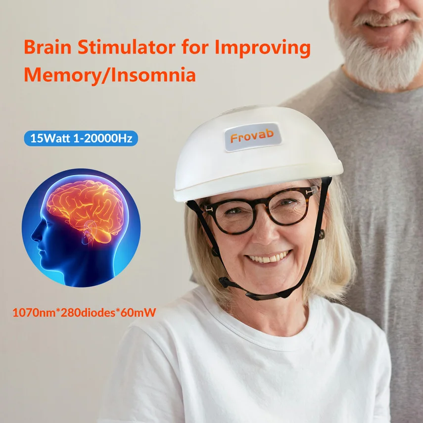 

Natural Treatment for Parkinsons Depression Stroke 1070nm Red Light Near Infrared Therapy Led Helmet Brain Photobiomodulation