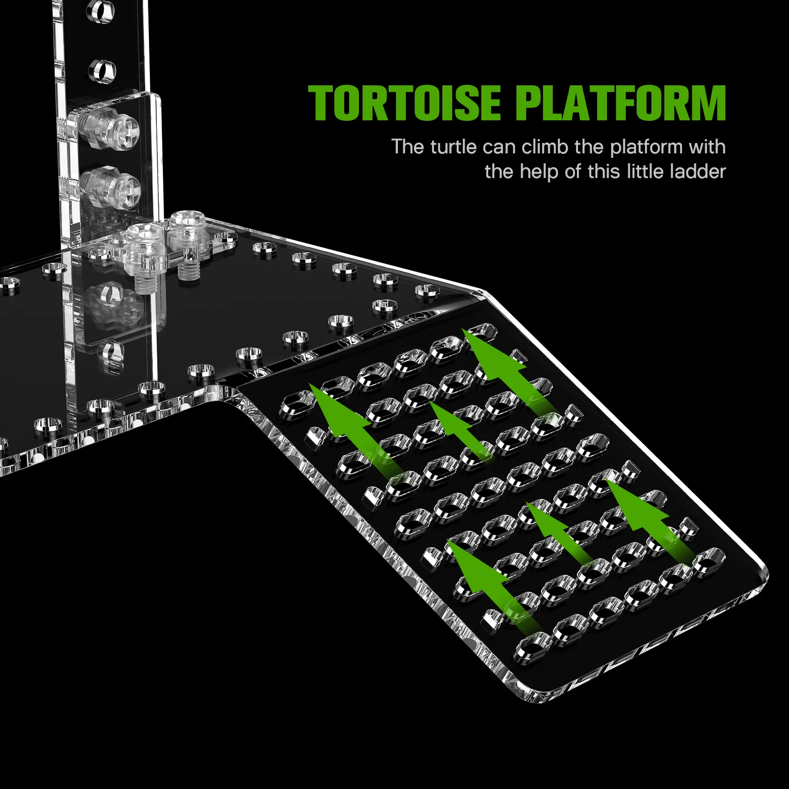 Aquarium Turtle Basking Platform Terrace Sea ​​turtle Tortoise Transparent Hanging