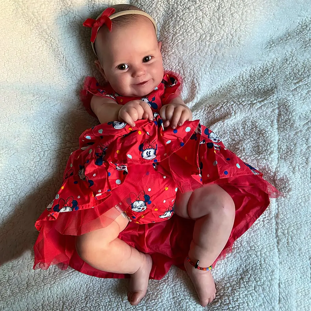 

Maddie Reborn Bebe 24 Inch Baby Doll Finished Realistic Dolls Handmade Painted Hair boneca