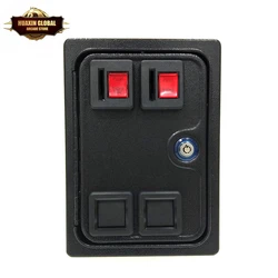 Arcade Double Coin Door With Quarter Acceptor For MAME or Arcade Replacement Iron Door Construction