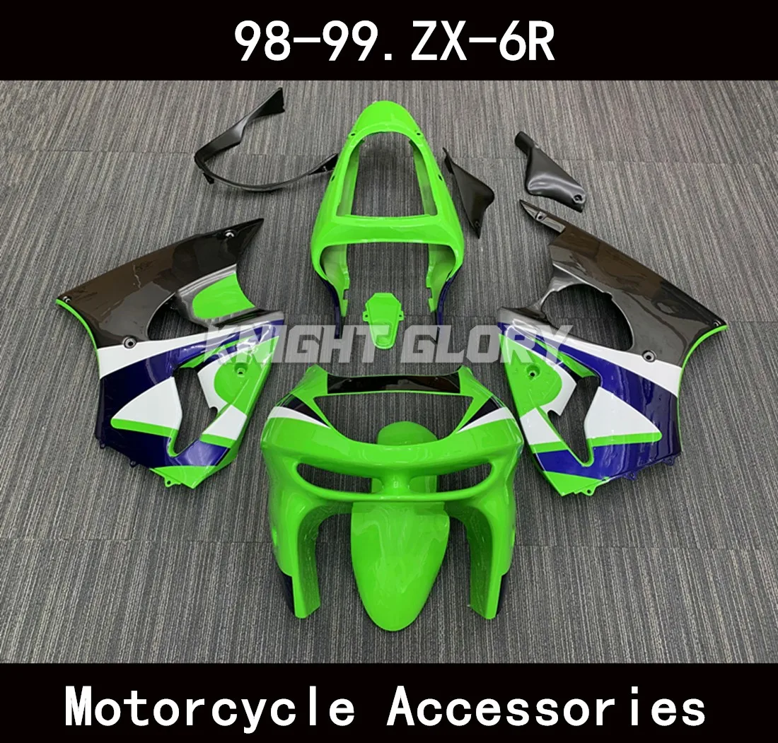 

Injection Molding Fairings Kits Fit For 636 ZX-6R 1998 1999 Bodywork Set Motorcycle Accessories