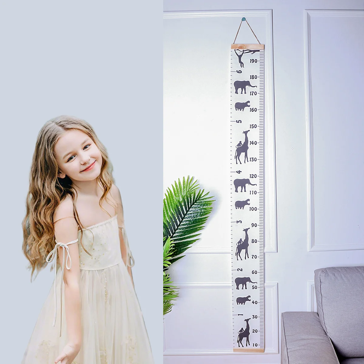 

Height Measurement Ruler Growth Chart Eco Waterproof Hanging Wall Decor Height Measurement Ruler for
