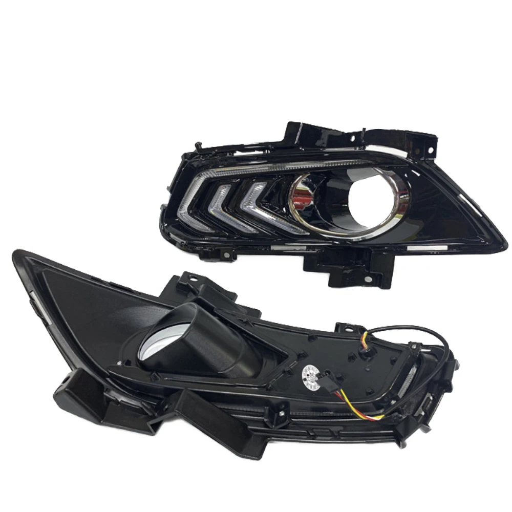 1set For Ford Mondeo Fusion 2013 2014 2015 2016 Car DRL 12V LED Daytime Running Light With Turn Yellow Signal Relay