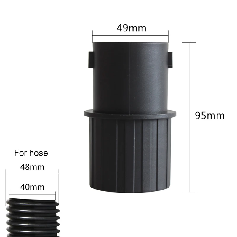 Conector de manguera de Host de aspiradora, adaptador de tubería de conexión, Mango para manguera de rosca de 32mm, 38mm, 40mm, 50mm, piezas de