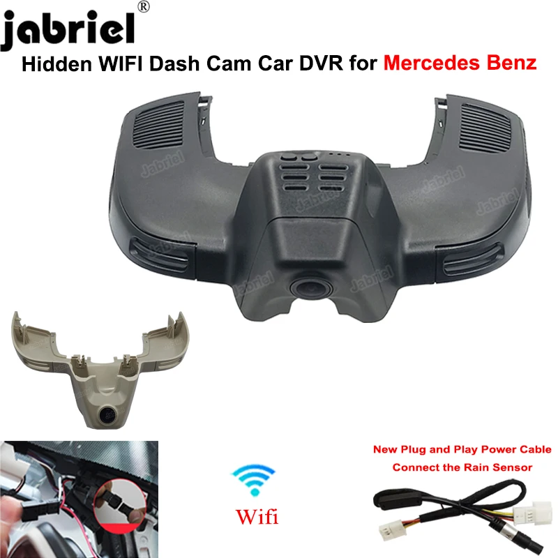 Jabriel 1K Wifi Dash Cam for Mercedes Benz GLE w167 c292 for Mercedes Benz GLS x166 GLE 350 400 450 500 43 53 63 2019 2020 2021