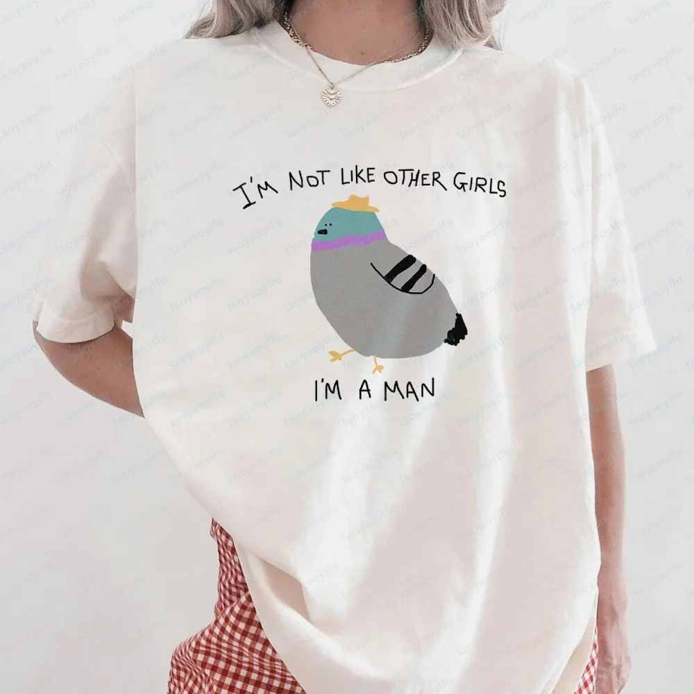 I'm Not Like Other Girls Unisex T Shirt Funny Animal Meme Funny Drawing T Shirt Silly Goose Joke High Quality Cotton Funny Tees